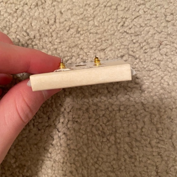 R Project Stud Earrings - Picture 4 of 7